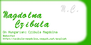magdolna czibula business card